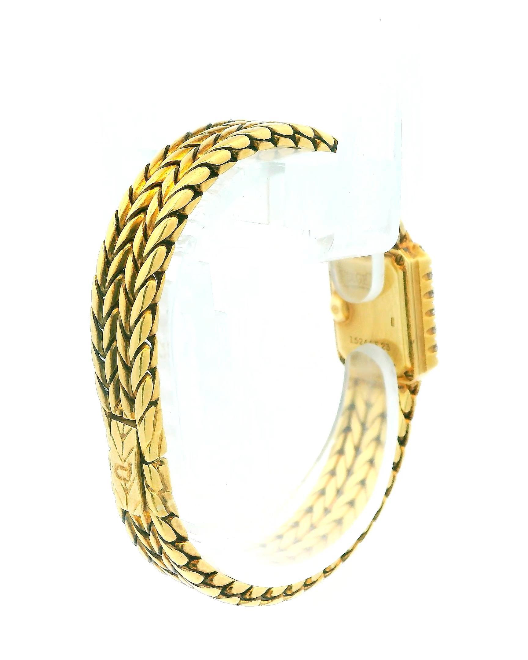 Piaget Mini Lapis Cadran Diamant Bracelet Herringbone Ladies Vintage Watch en vente 1