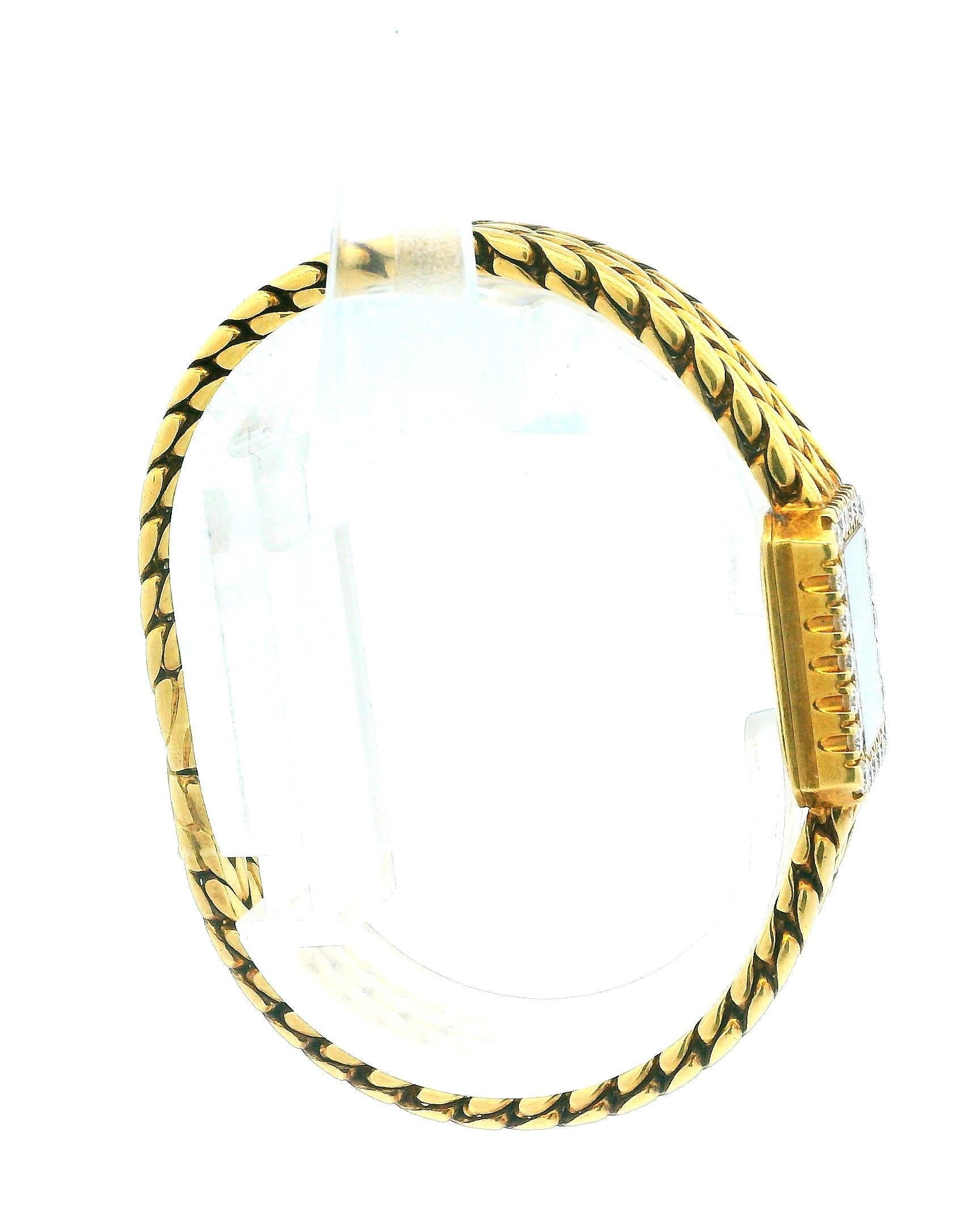 Piaget Mini Lapis Cadran Diamant Bracelet Herringbone Ladies Vintage Watch en vente 3