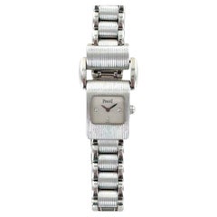 Piaget Miss Protocol 18 Karat White Gold Quartz Watch Diamond Dial