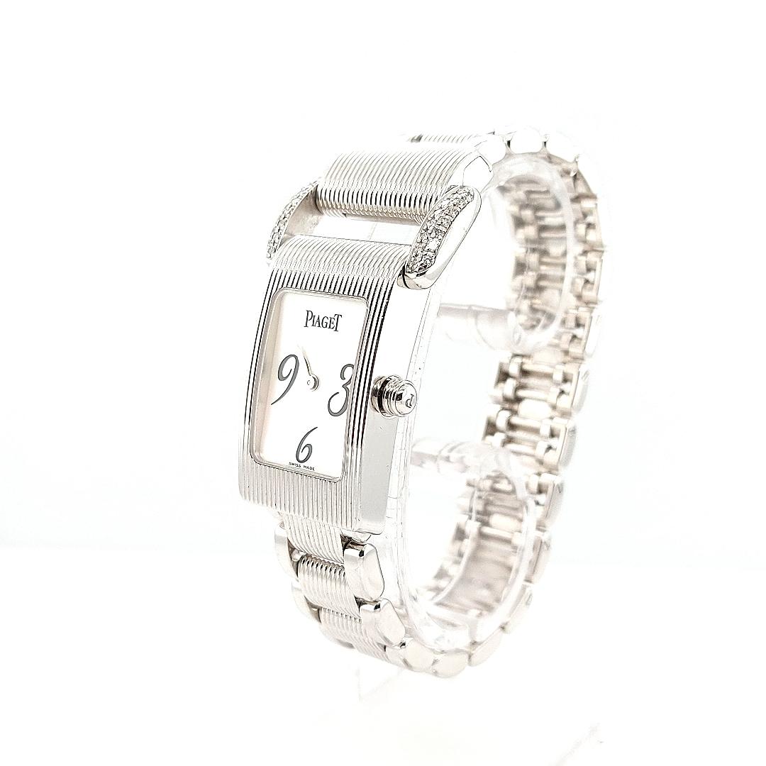 Piaget Miss Protocole Quartz Ladies Watch, Diamonds with Piaget Box & Papers For Sale