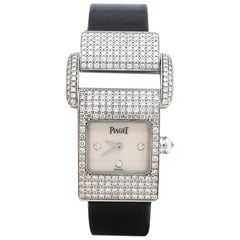 Piaget Mother of Pearl 18K White Gold Diamond Women's Wristwatch 17MM