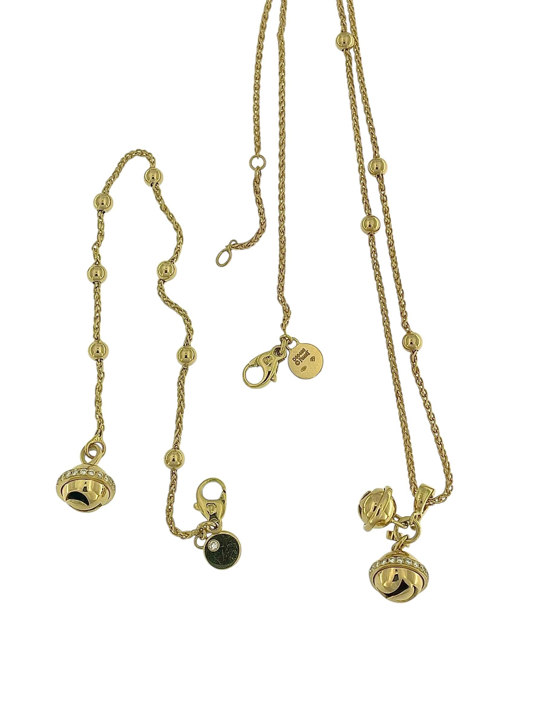 Piaget Necklace and Bracelet Set Yellow Gold and Diamonds For Sale 7