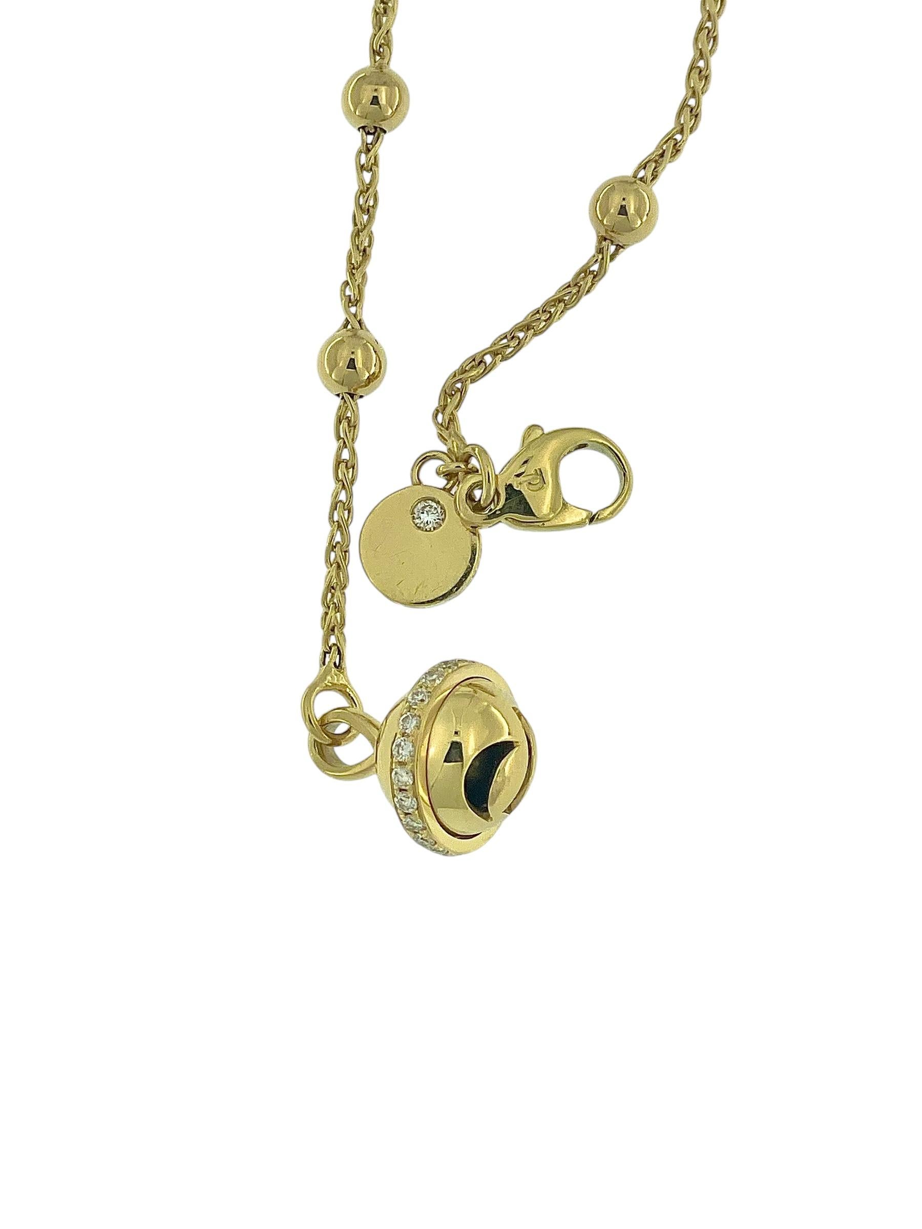 Piaget Necklace and Bracelet Set Yellow Gold and Diamonds For Sale 9