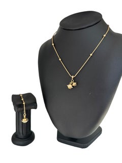 Piaget Necklace and Bracelet Set Yellow Gold and Diamonds