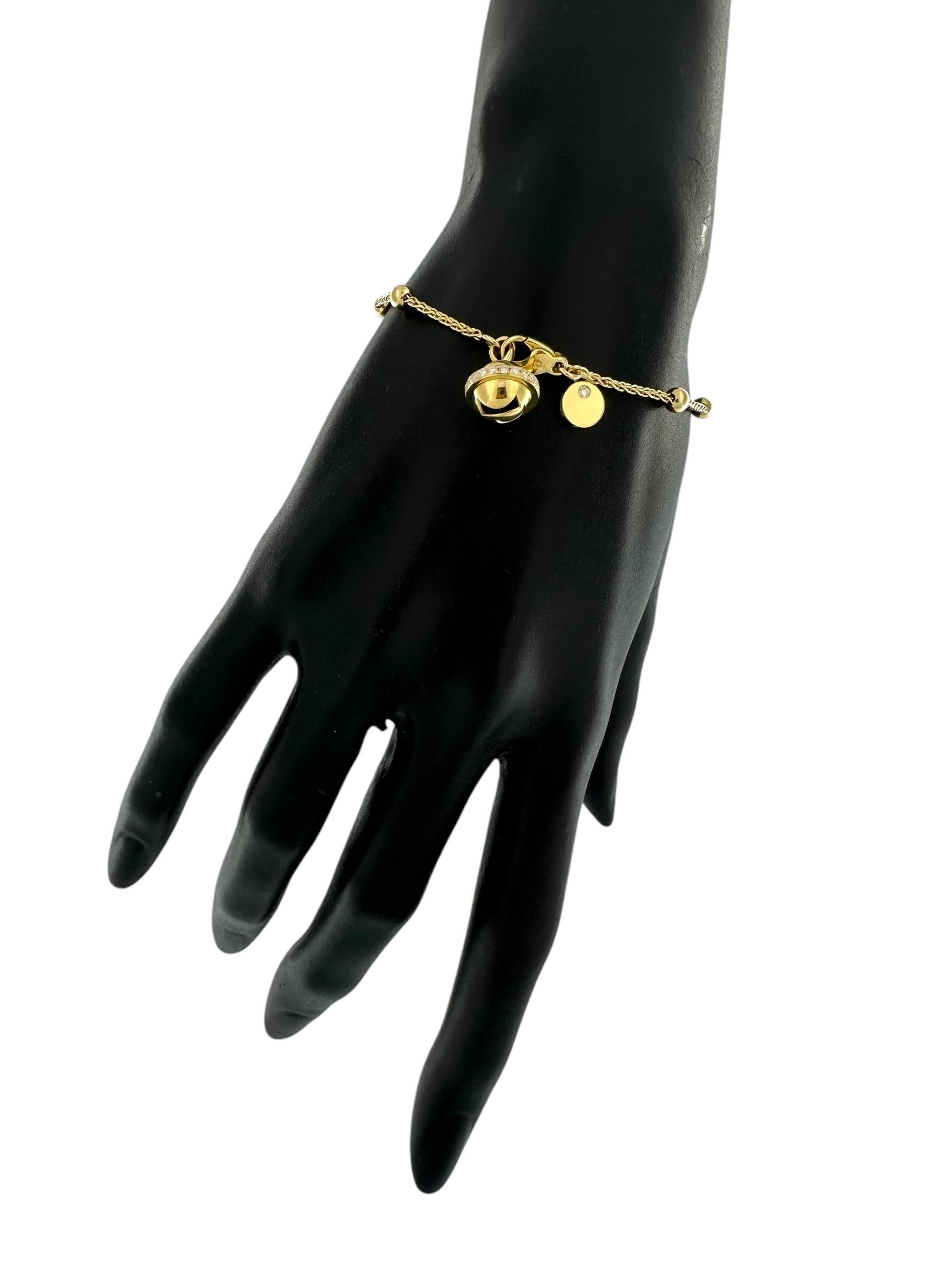 Modern Piaget Necklace and Bracelet Set Yellow Gold and Diamonds For Sale