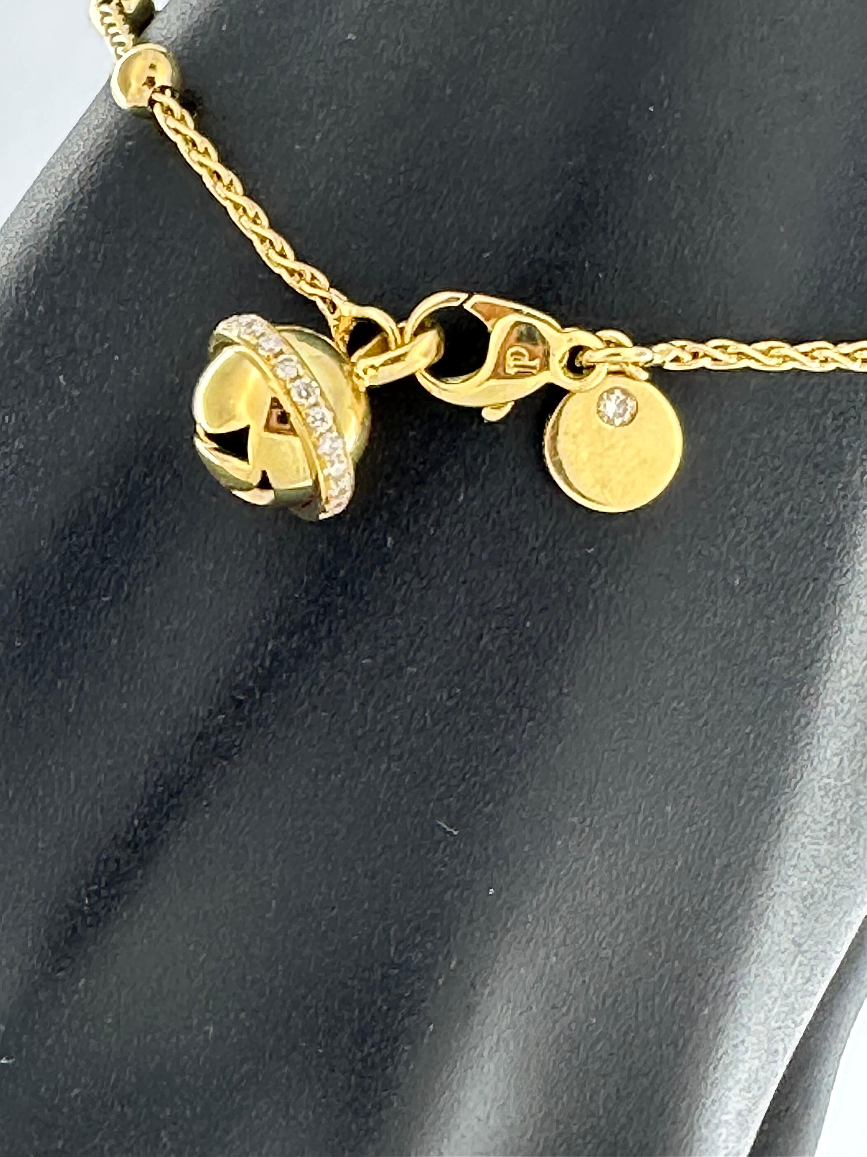 Piaget Necklace and Bracelet Set Yellow Gold and Diamonds For Sale 2