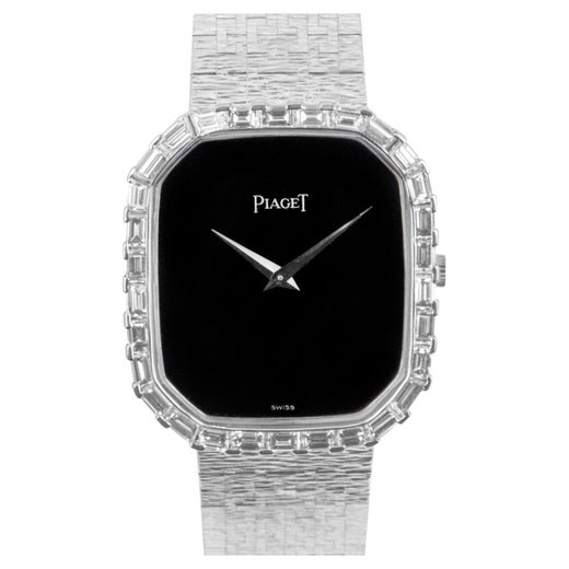Piaget Full Diamond Watch 18ct White Gold For Sale at 1stDibs piaget