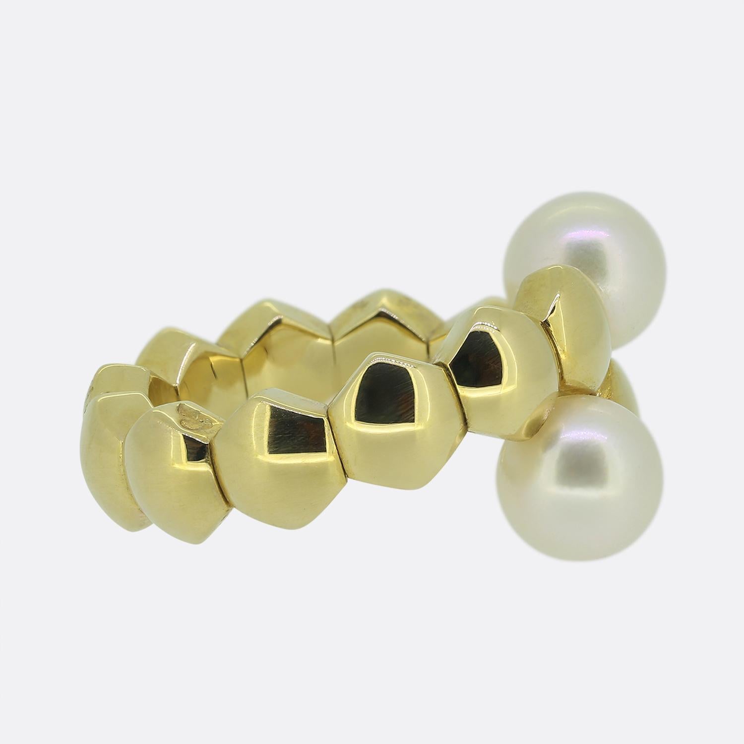 Perlina Anello con incrocio di perle Piaget in vendita