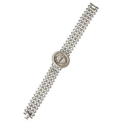 Piaget 1960s Diamond Set 18 Karat White Gold Bracelet Wristwatch