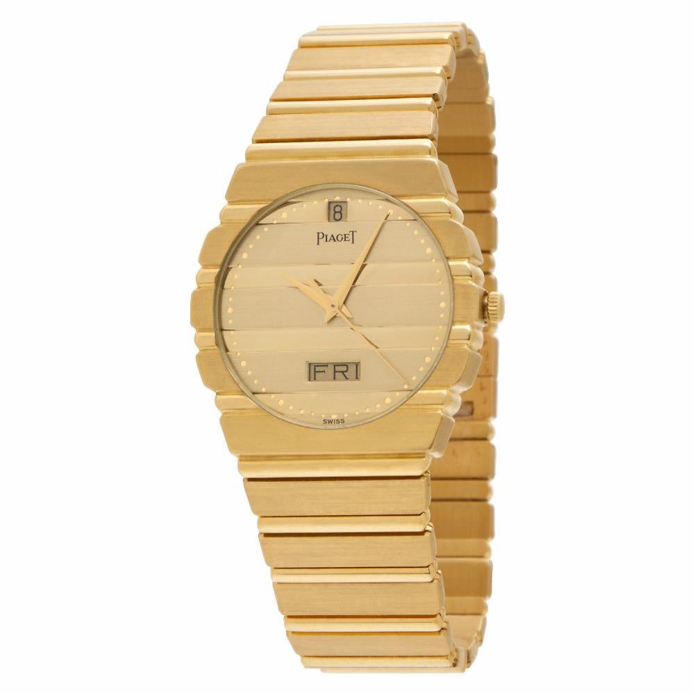 Piaget Polo 15562c701, Gold Dial, Certified and Warranty In Excellent Condition In Miami, FL
