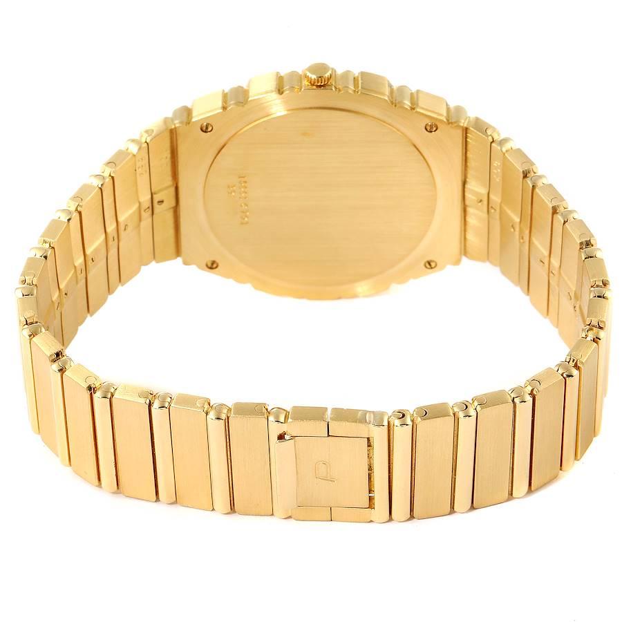 Piaget Polo 18K Yellow Gold Champagne Dial Mens Watch 15561 For Sale 2