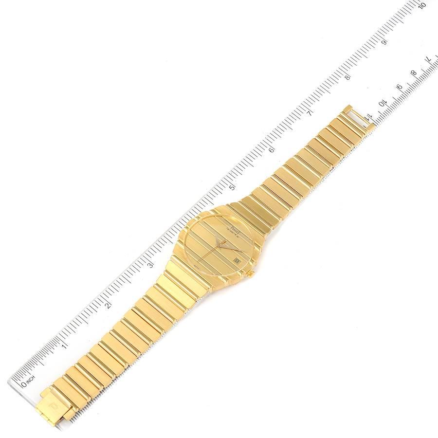 Piaget Polo 18K Yellow Gold Champagne Dial Mens Watch 15561 For Sale 3