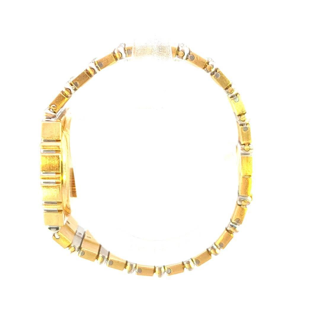 Round Cut Piaget Polo 18k Yellow Gold Diamond Watch