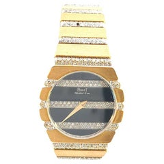 Piaget Polo: 18 Karat Gelbgold Diamant-Uhr