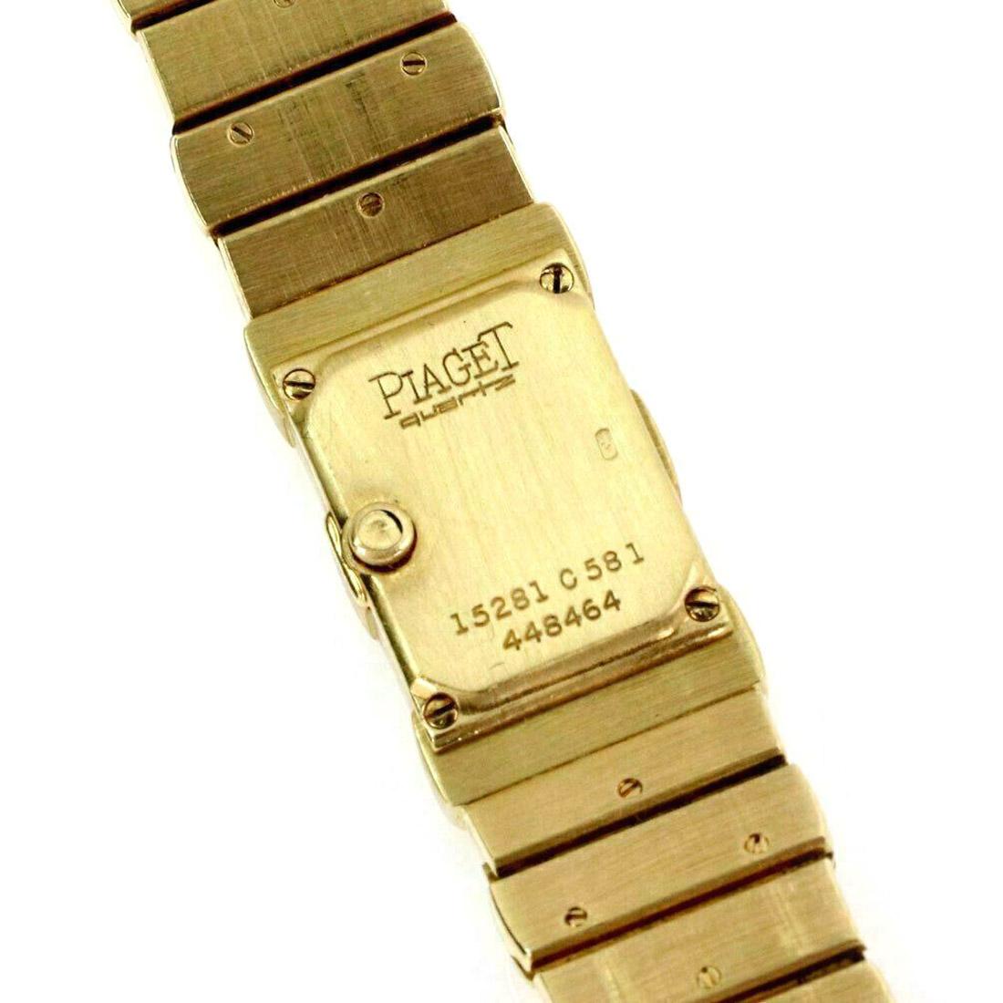Piaget Polo 18k Gelbgold Damen-Quarz-Armbanduhr 15281 im Zustand „Gut“ im Angebot in Boca Raton, FL