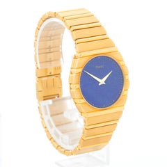 Piaget Polo 18K Yellow Gold Midsize Lapis Lazuli Watch 791C701