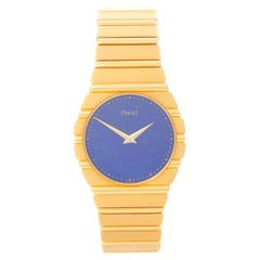 Piaget Polo 18K Yellow Gold Midsize Lapis Lazuli Watch 791C701