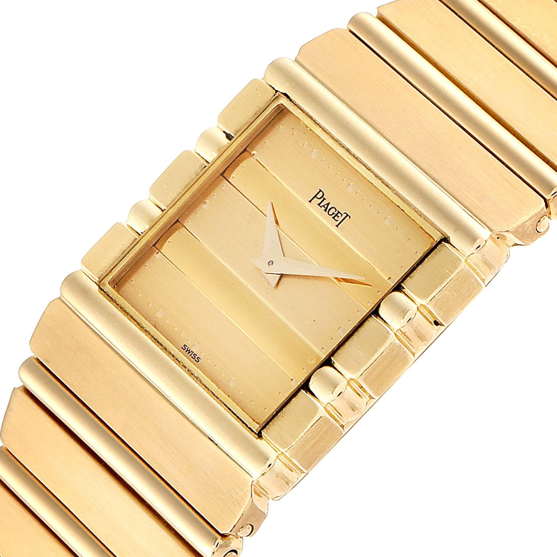 piaget polo 18k yellow gold mens watch
