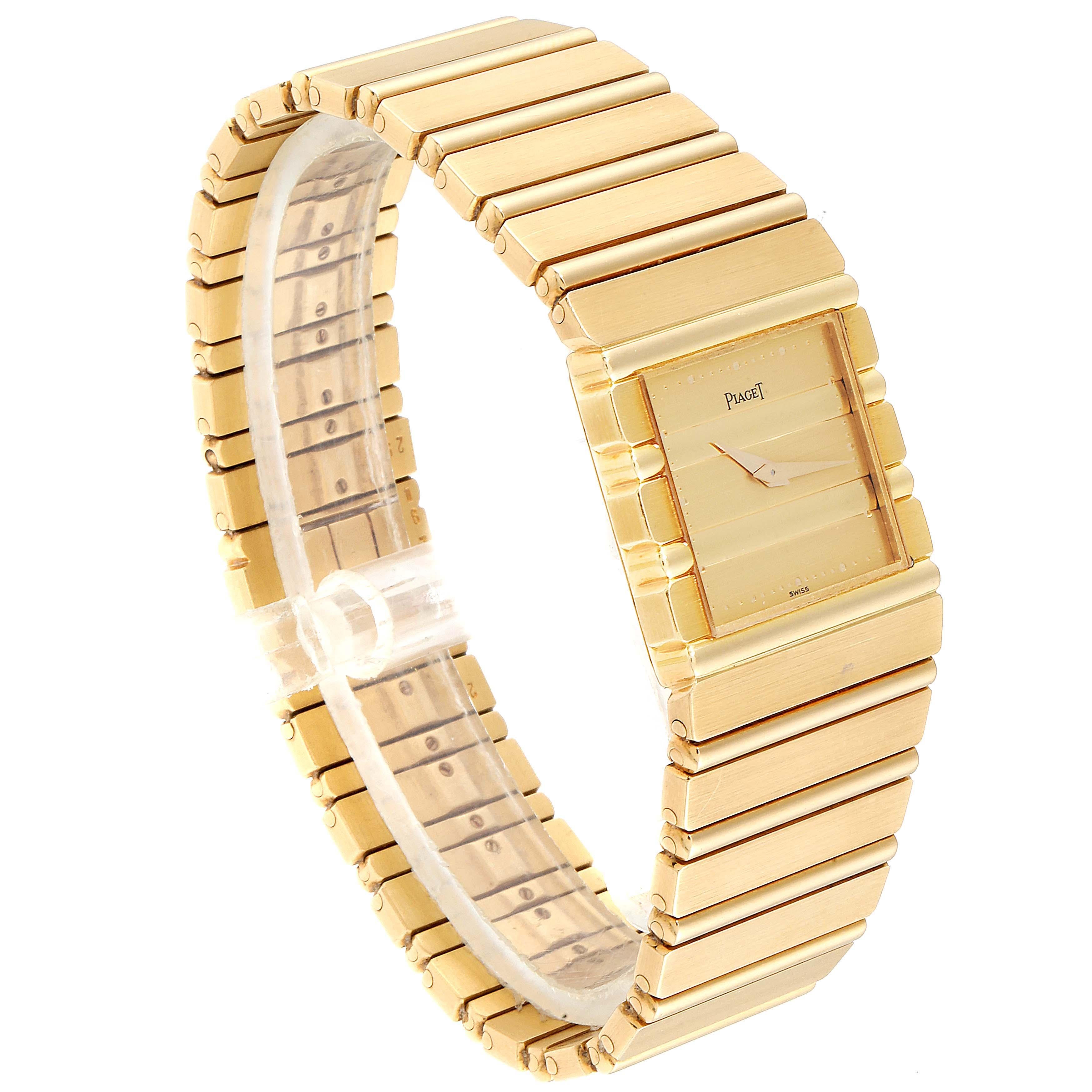 piaget polo mens gold watch