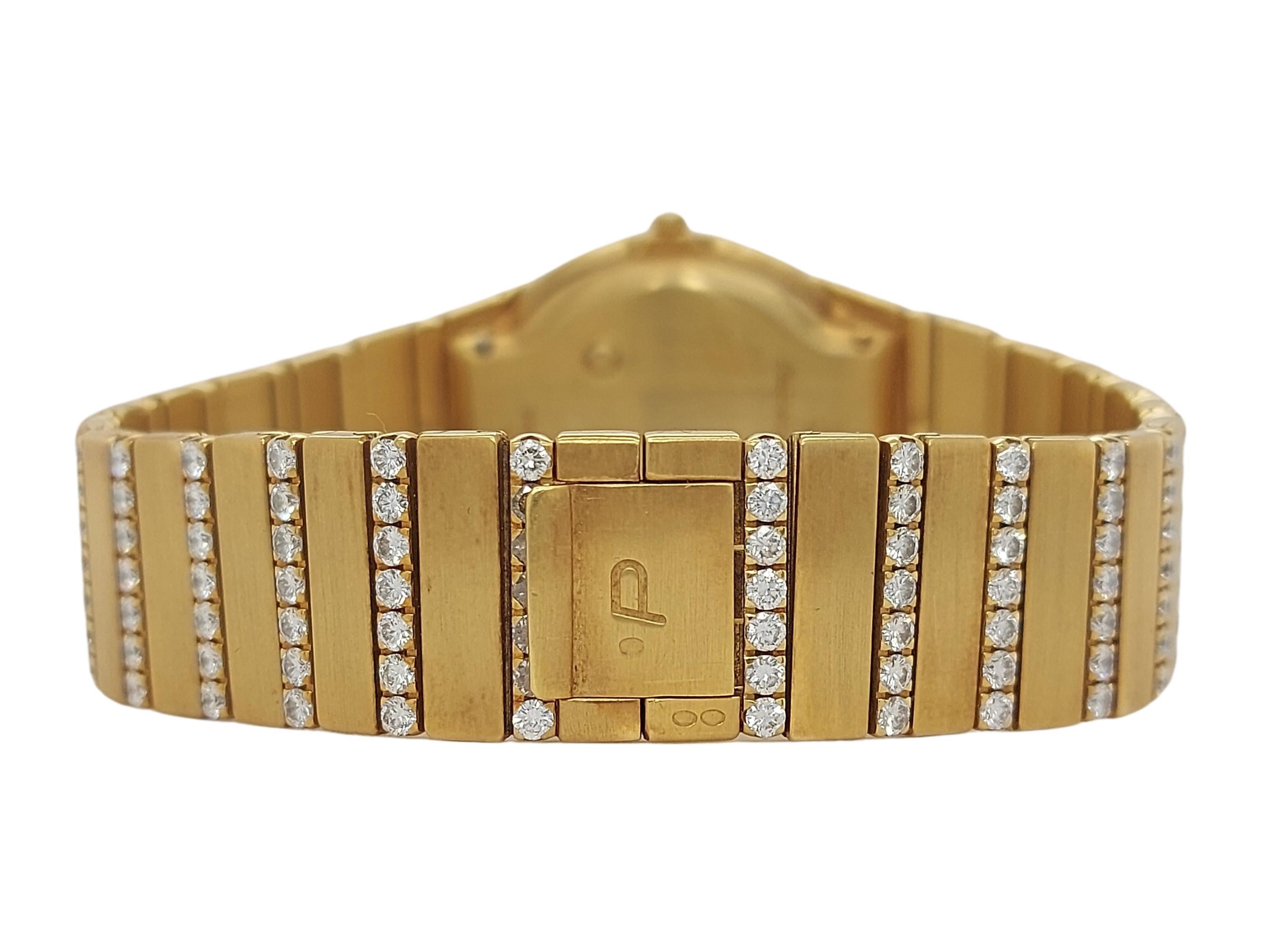 Piaget Polo 18kt Yellow Gold Factory Diamonds Wristwatch, Quartz 2