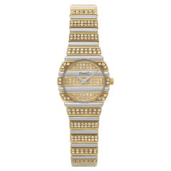 Piaget Polo in 18k White & Yellow Gold with Factory Original Diamond Dial
