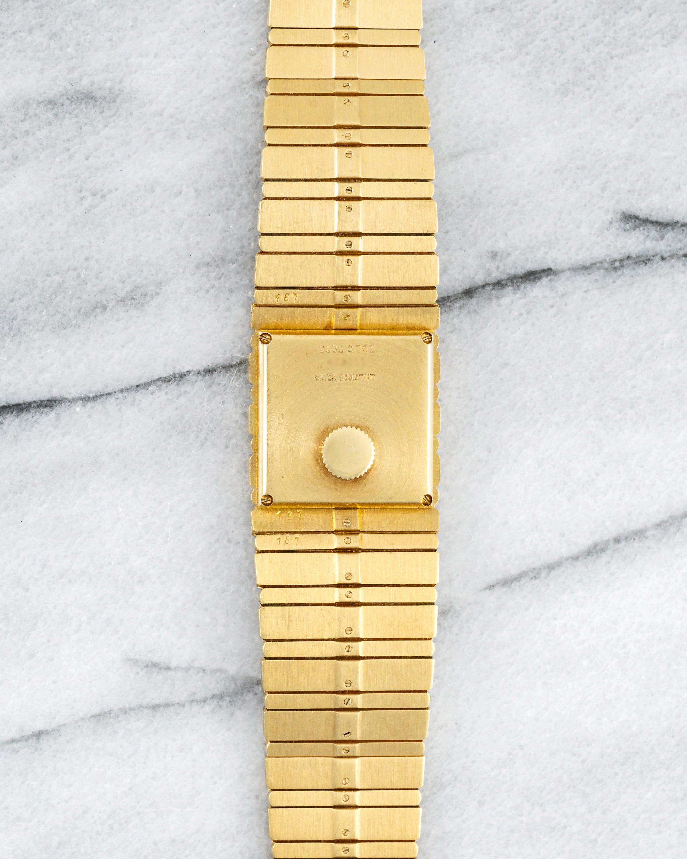 Piaget Polo 7131 18K Yellow Gold Watch in 18K Yellow Gold, 1980s In Good Condition For Sale In New York, NY