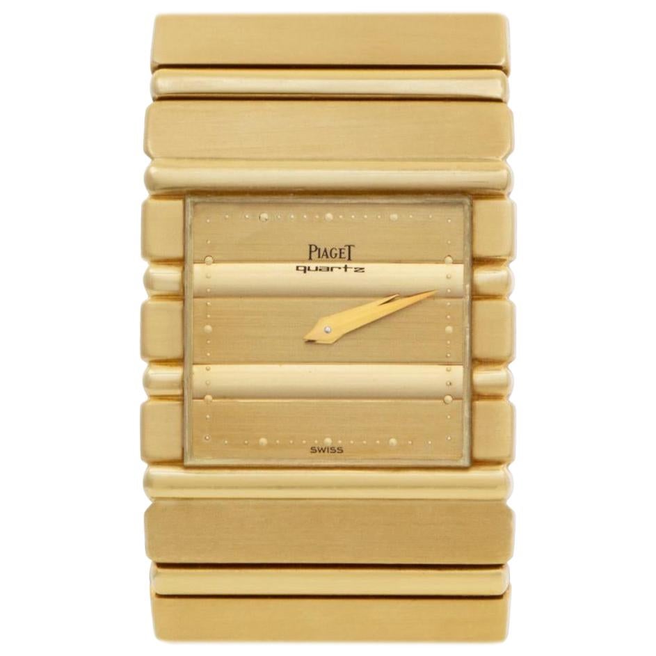 Piaget Polo 7131 C701 18 Karat Gold Dial Quartz Watch