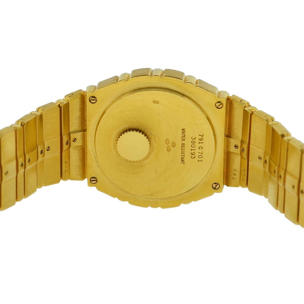 Women's Piaget Polo 791C701 18 Karat Yellow Gold Ladies Watch