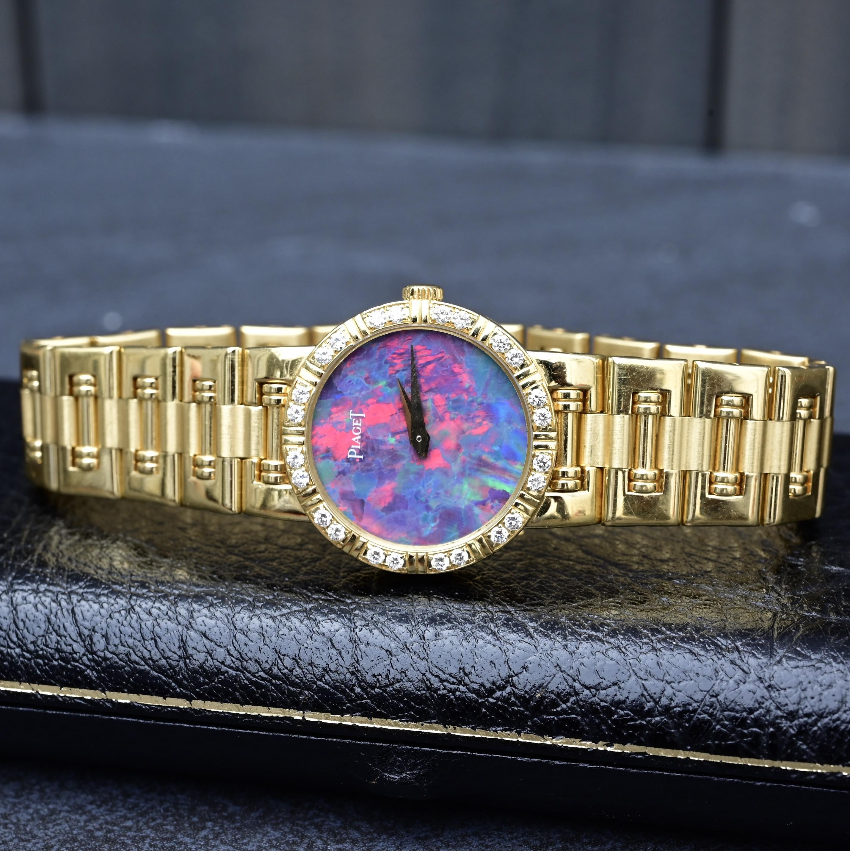 Piaget Polo 80564 K81 Ladies Quartz Watch in 18K Gold with Opal Dial 8