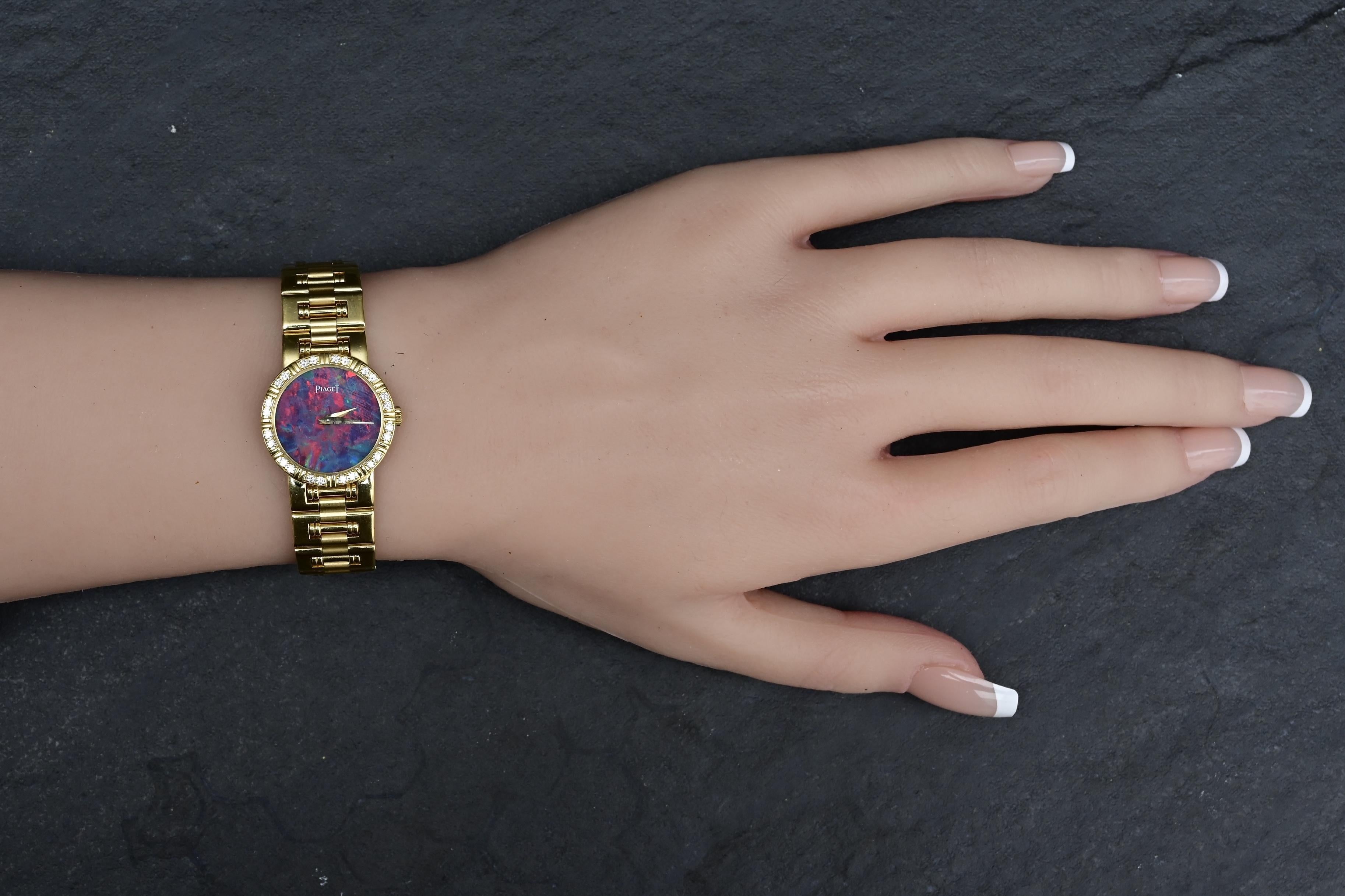 Piaget Polo 80564 K81 Ladies Quartz Watch in 18K Gold with Opal Dial 1