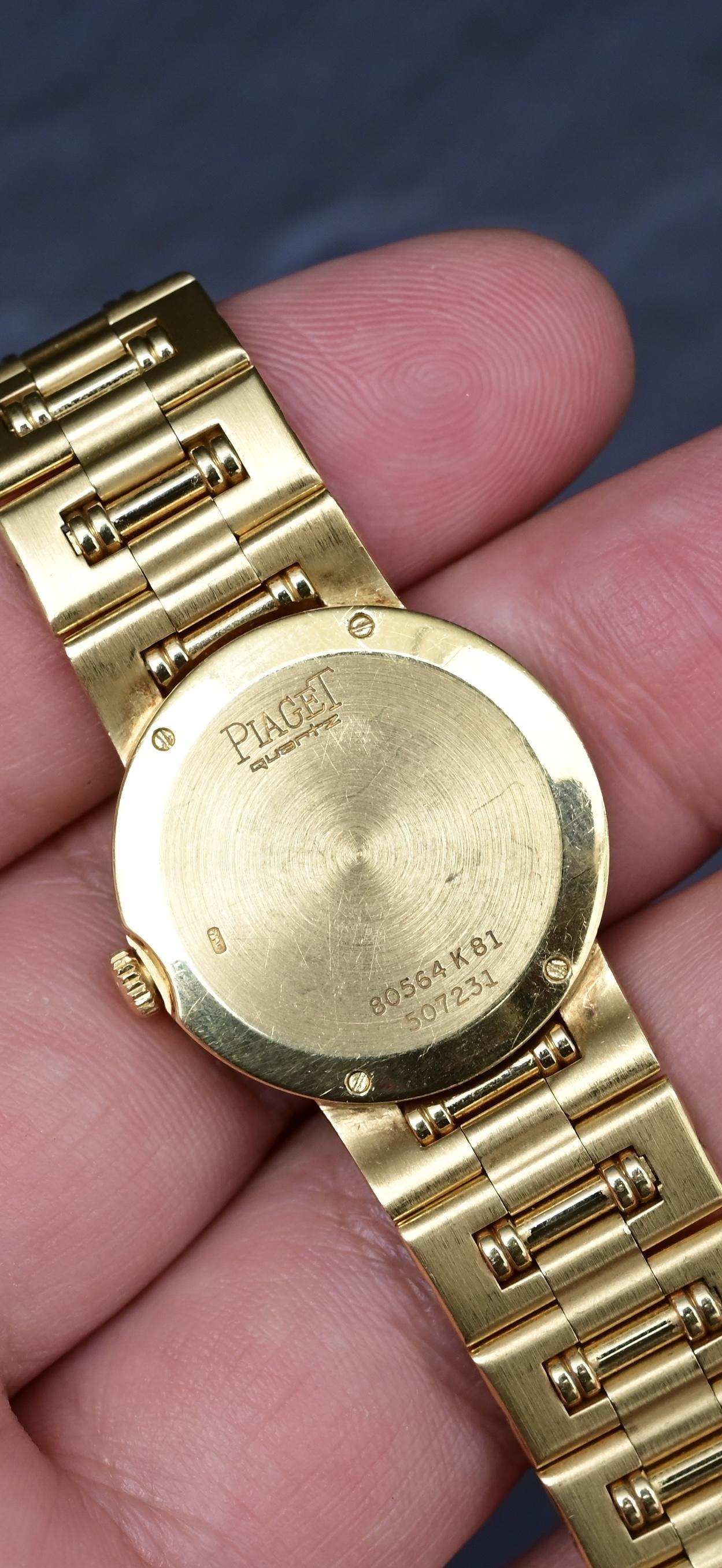 Piaget Polo 80564 K81 Ladies Quartz Watch in 18K Gold with Opal Dial 2