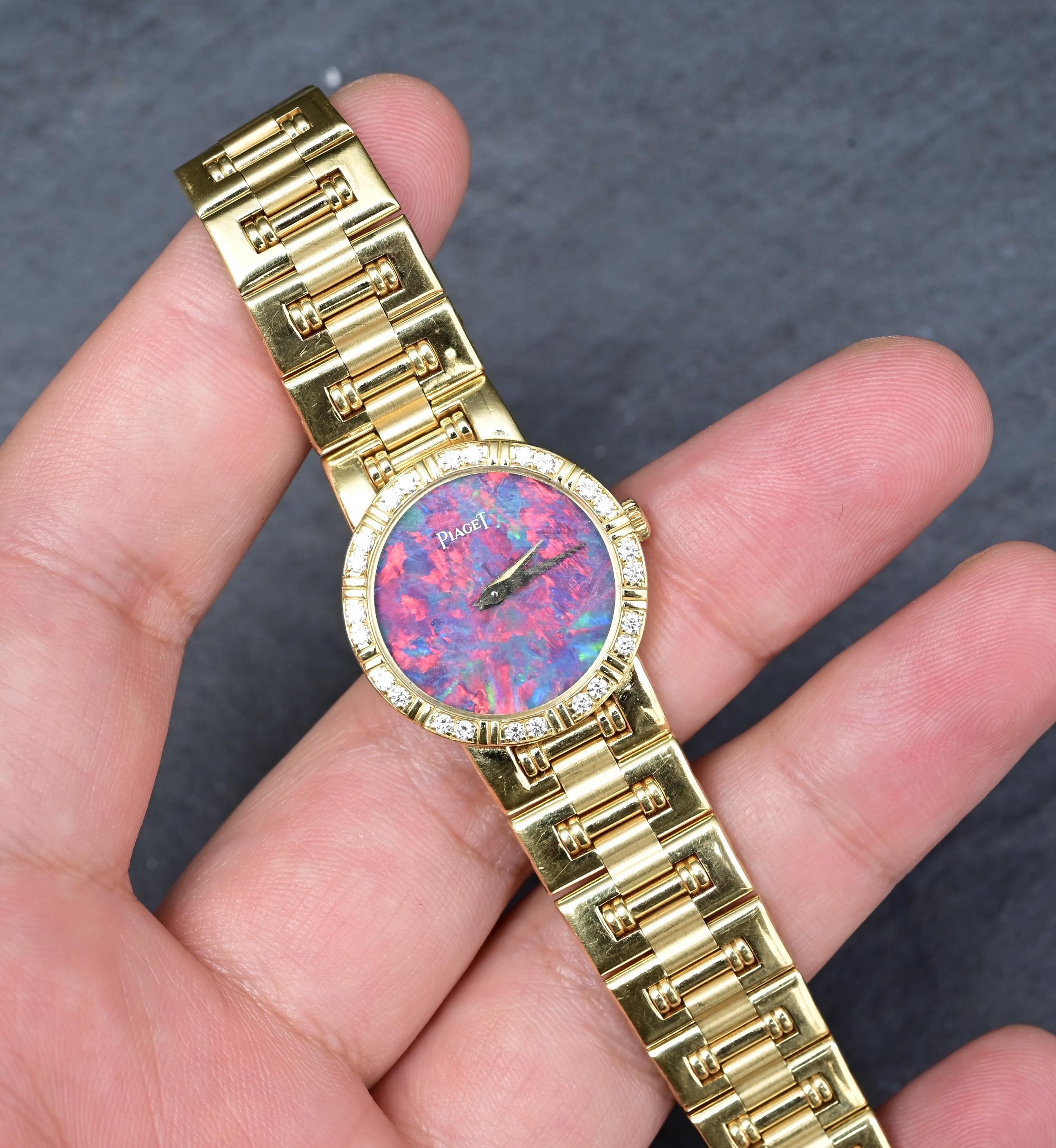 Piaget Polo 80564 K81 Ladies Quartz Watch in 18K Gold with Opal Dial 4