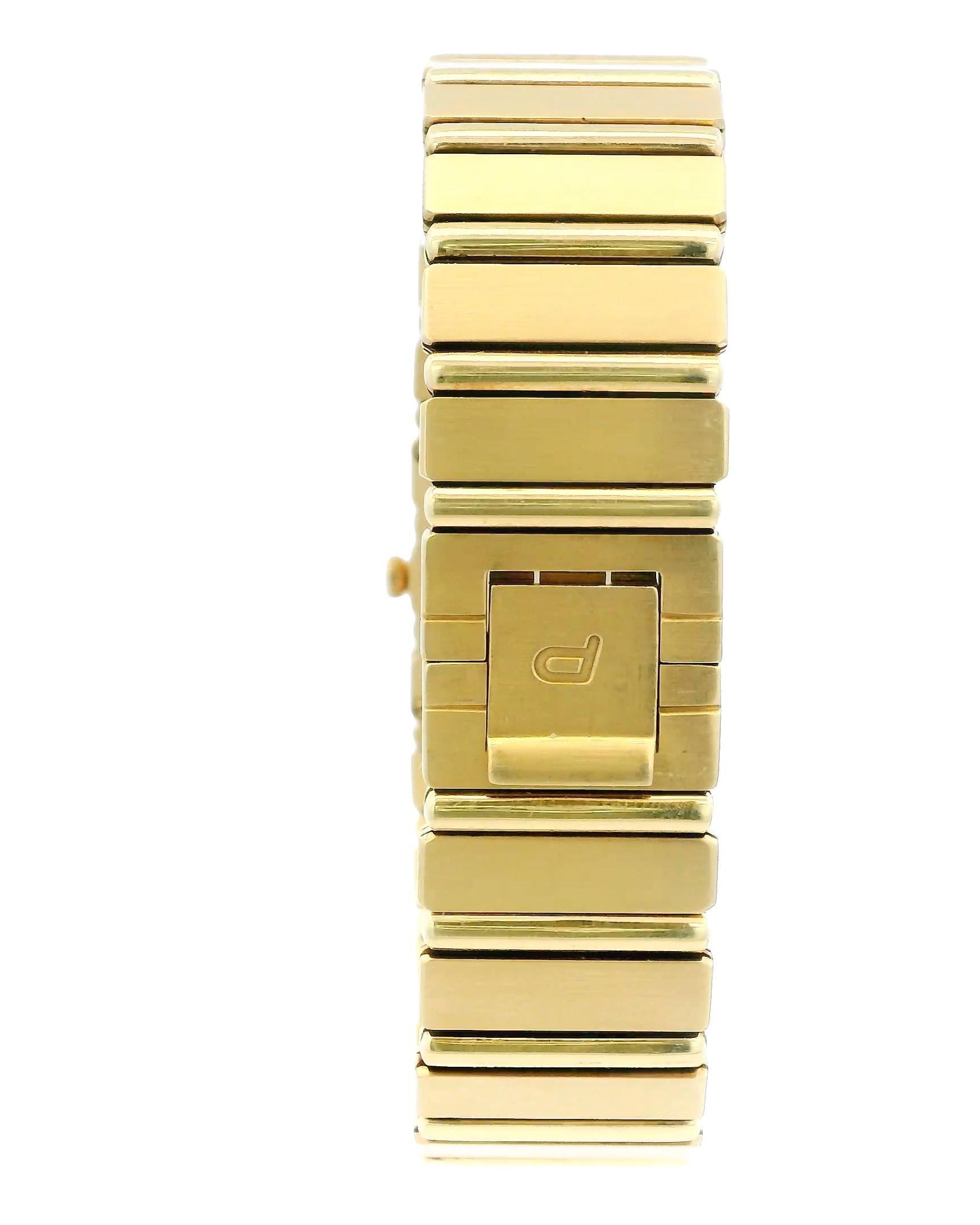 Women's or Men's Piaget Polo 8131C701 Midsize 18K Yellow Gold Ladies Watch For Sale