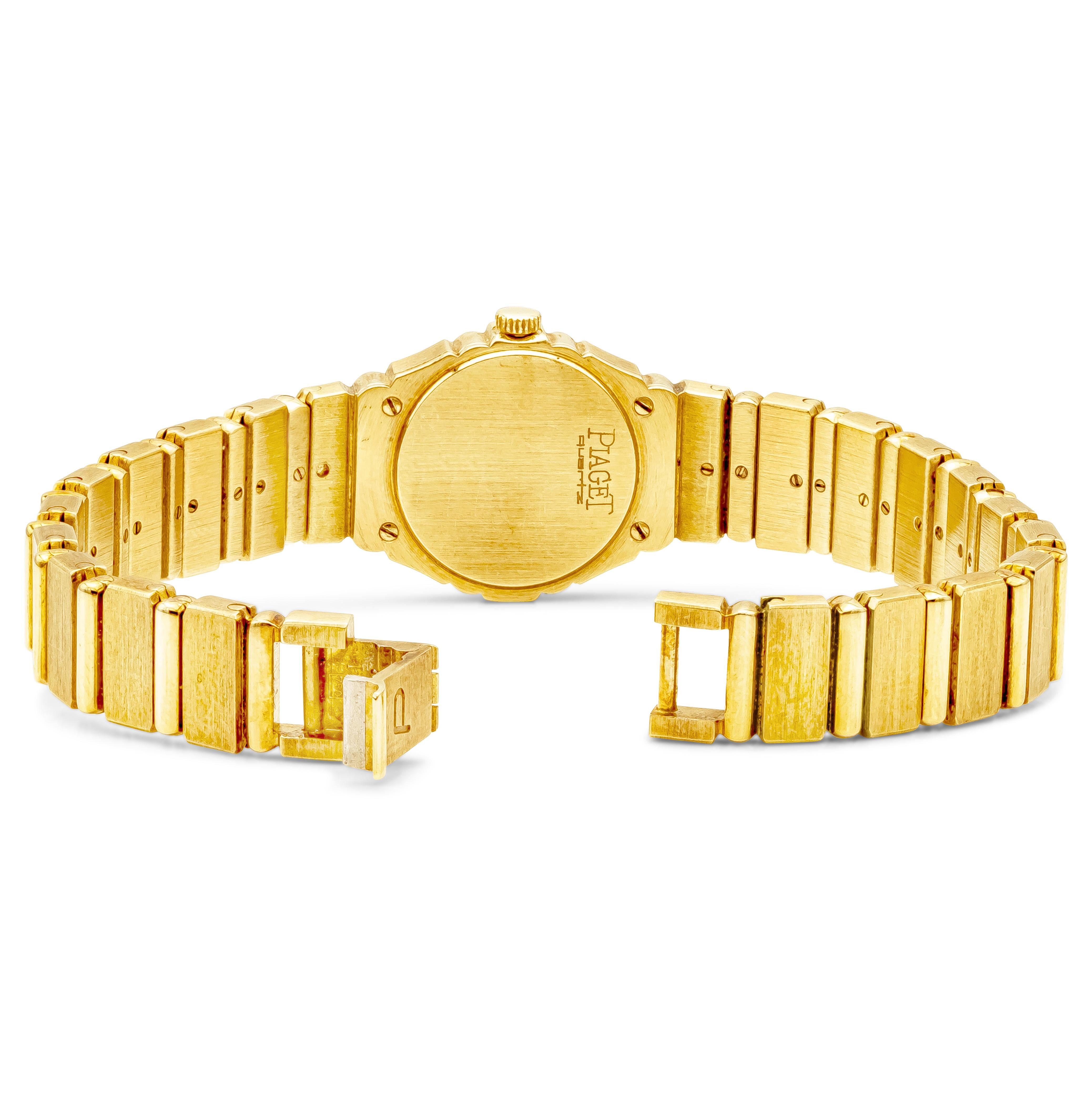 Contemporary Piaget Polo 841 C701 18K Yellow Gold Ladies Watch For Sale