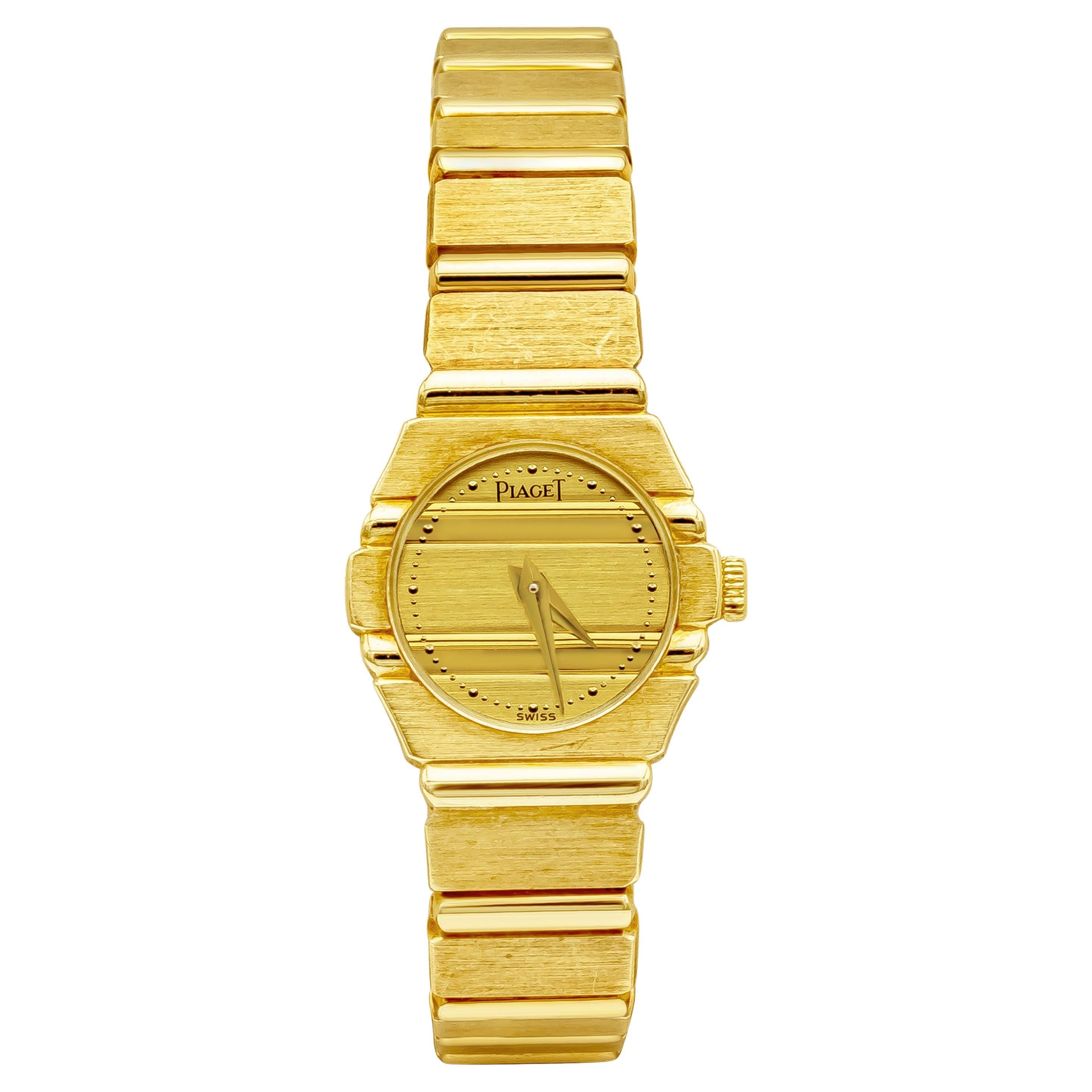 Piaget Polo 841 C701 18K Yellow Gold Ladies Watch For Sale