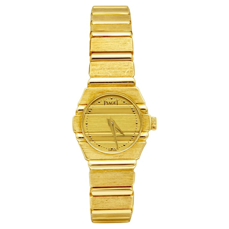 Piaget Polo 841 C701 Montre pour femmes en or jaune 18 carats En vente sur  1stDibs | montre piaget femme prix, piaget montre or