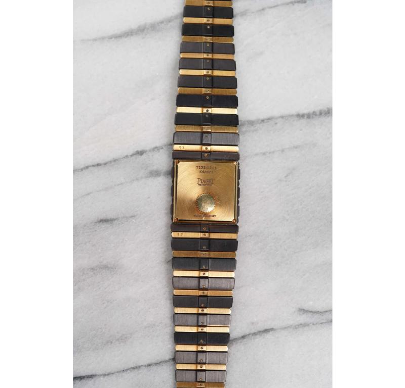 Piaget Polo Bumble Bee Watch in 18k yellow gold, 1980s In Good Condition For Sale In New York, NY