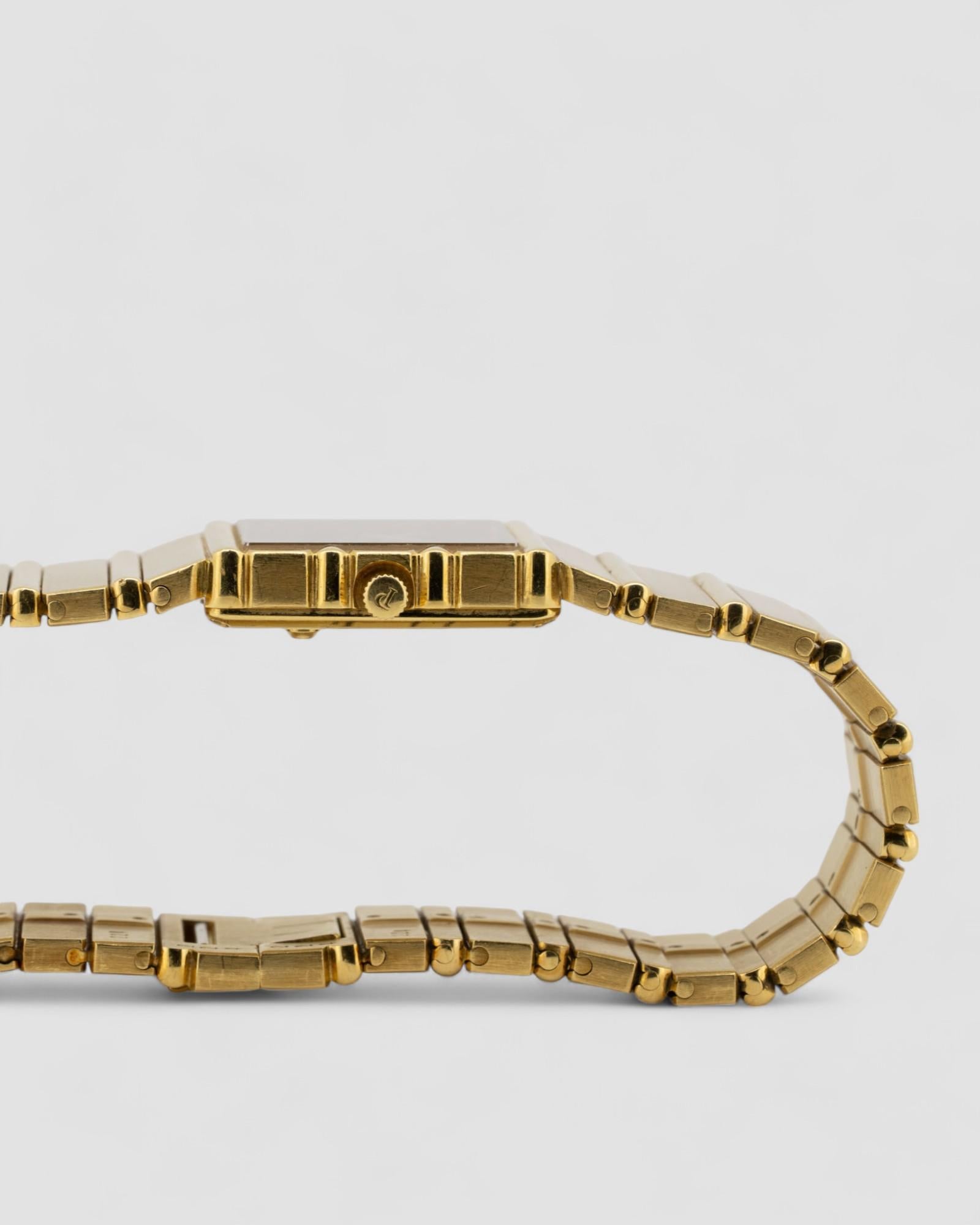 Piaget Polo Date 31131 Quadrante Champagne 18k YG anni '90 in vendita 16
