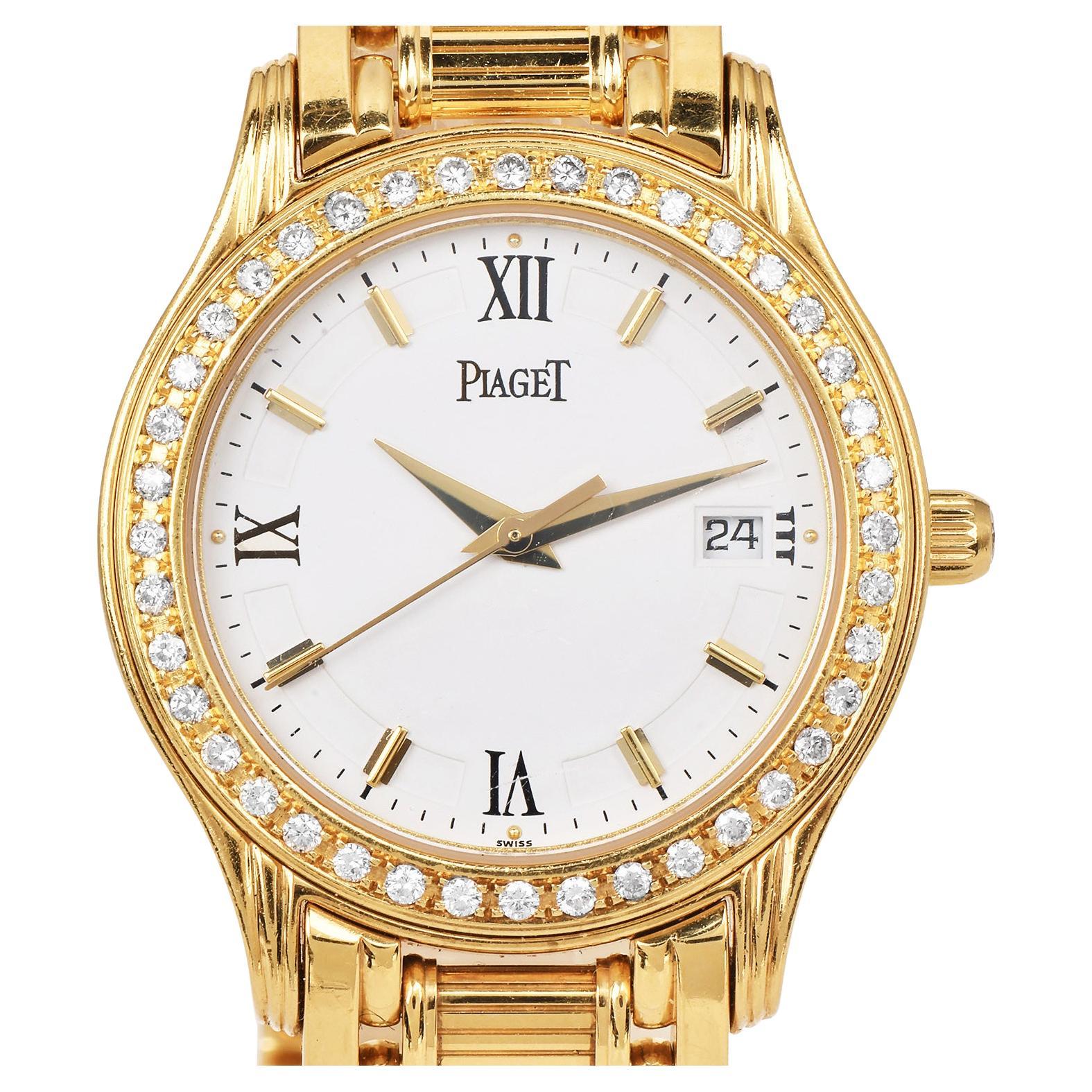 Reloj Piaget Polo Diamante Oro 18K M 501D Cuarzo Mujer