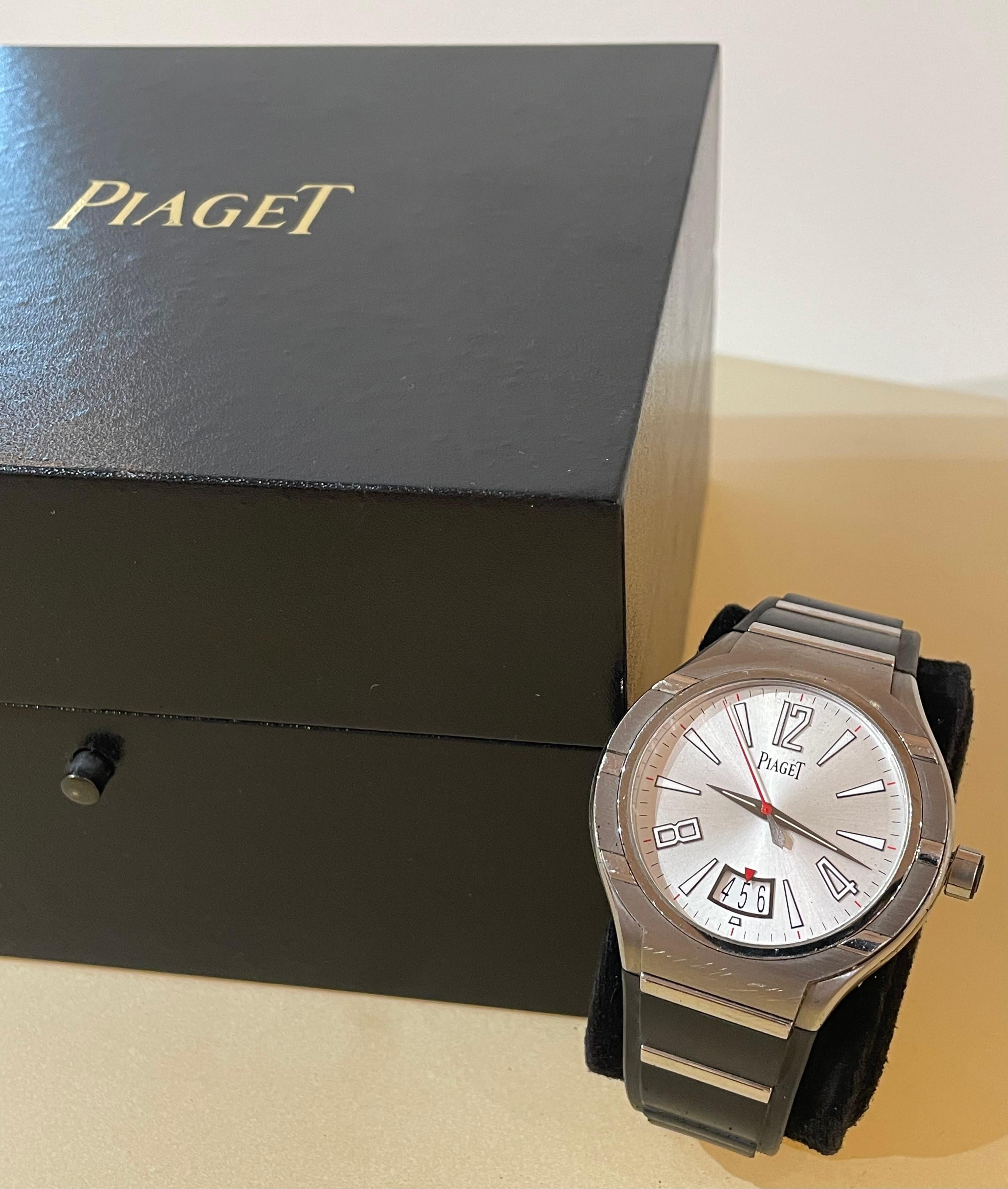 PIAGET Polo FortyFive Men's Watch P10605 with Original Box For Sale 10