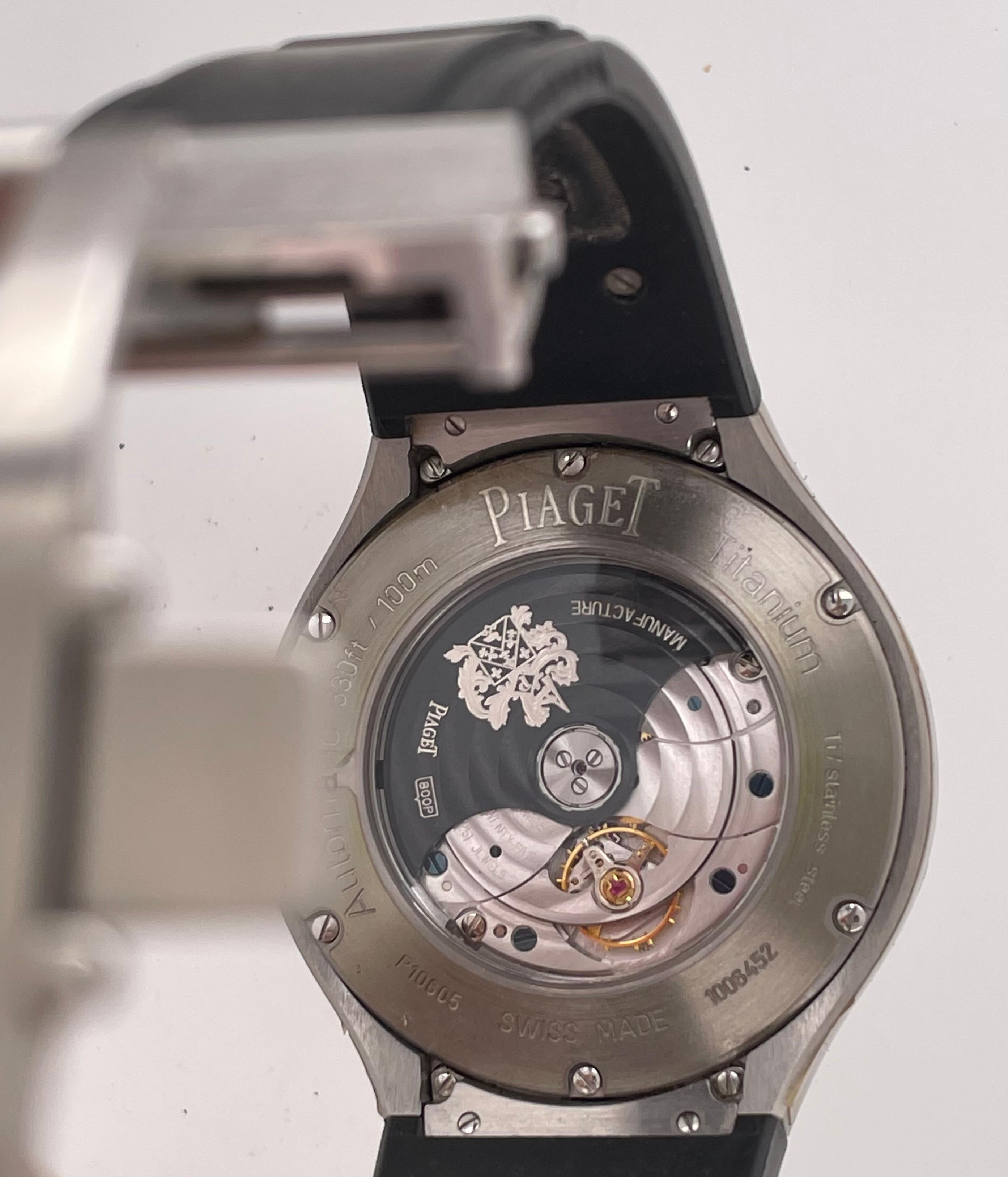 PIAGET Polo FortyFive Men's Watch P10605 with Original Box For Sale 3