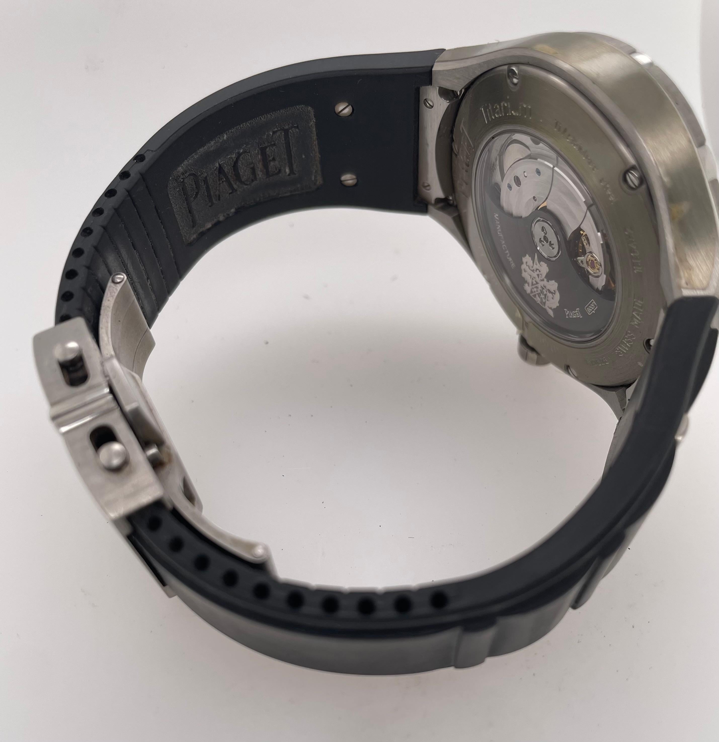 PIAGET Polo FortyFive Men's Watch P10605 with Original Box For Sale 4