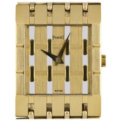 Vintage Piaget Polo Gents 18 Karat Yellow Gold Dress Watch 9131