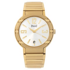 Used Piaget Polo GOA26021 in yellow gold with a Silver dial 38mm Automatic watch