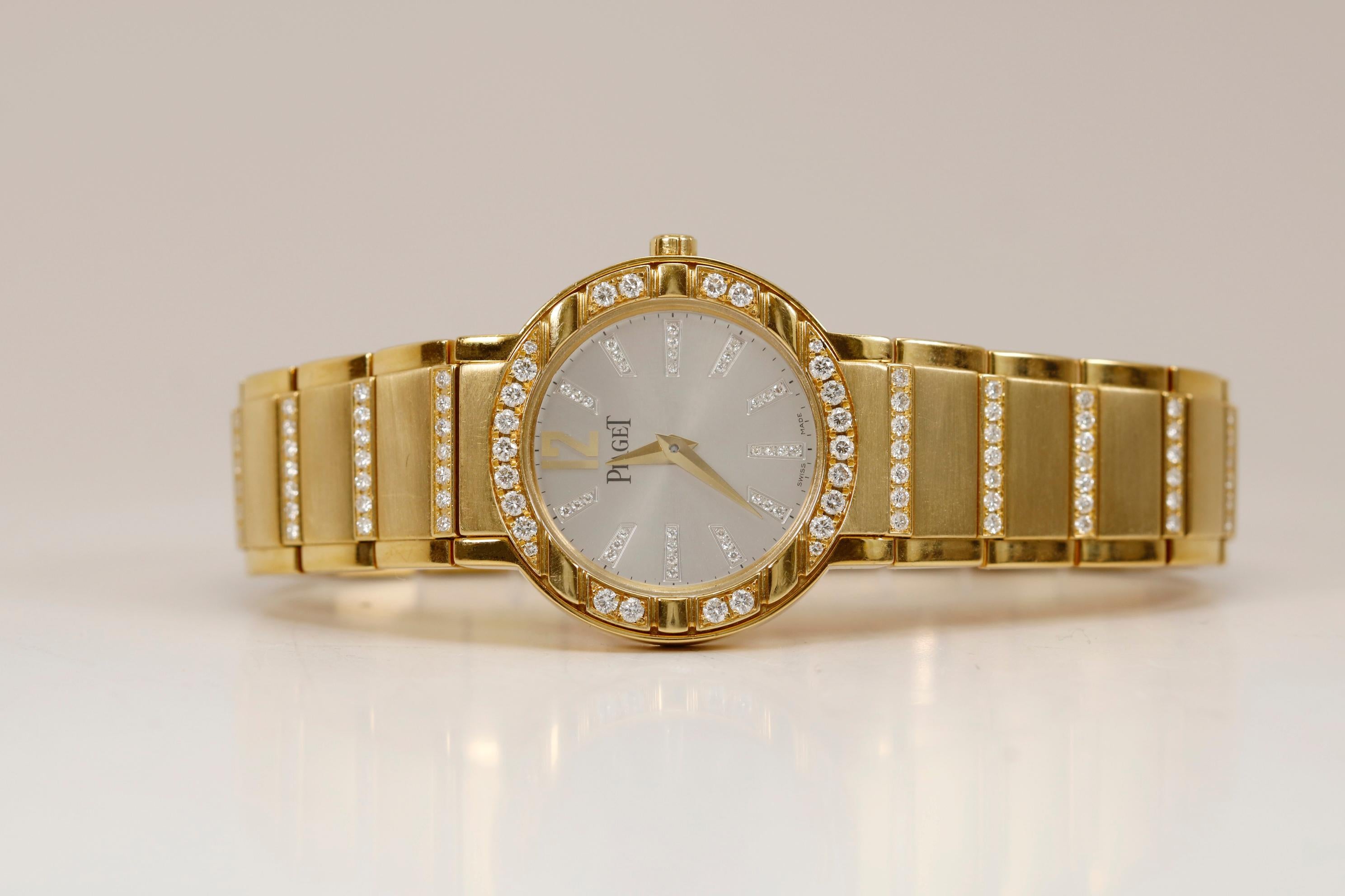 Piaget Polo Gold and Diamond Watch Ref P10141, circa 2005 5