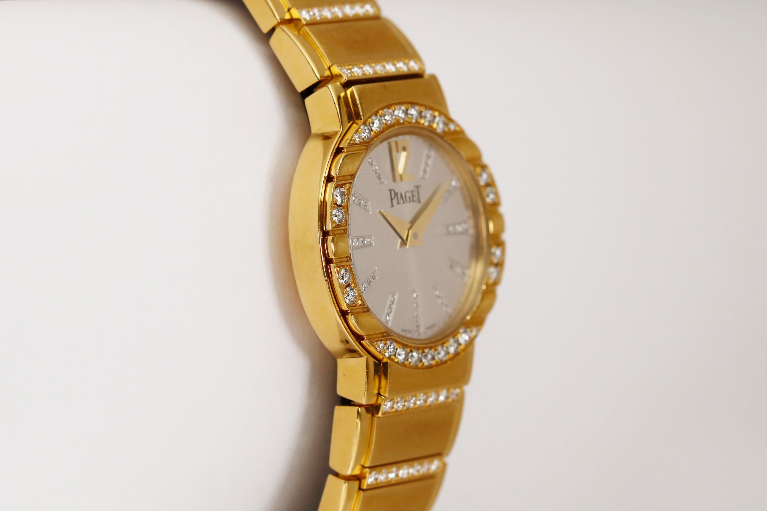 Piaget Polo Gold and Diamond Watch Ref P10141, circa 2005 In Good Condition In Miami Beach, FL