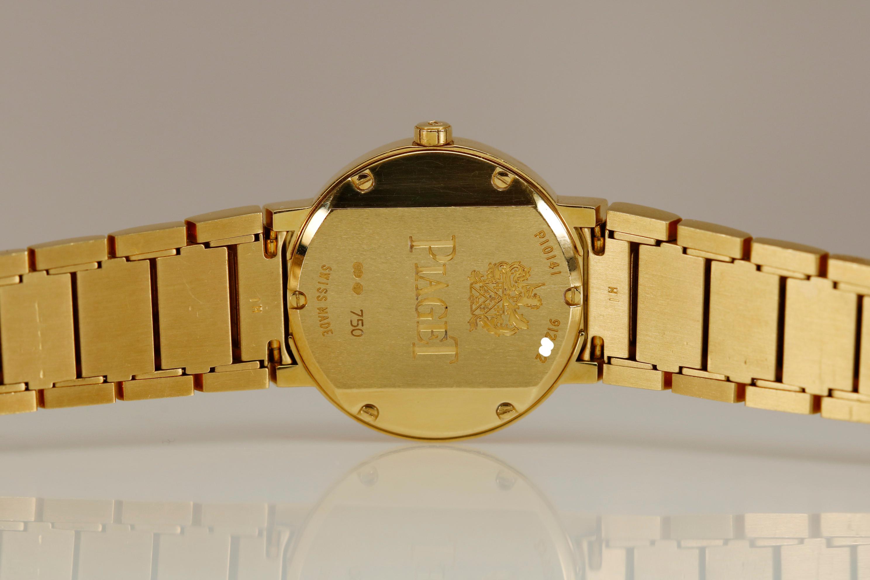Piaget Polo Gold and Diamond Watch Ref P10141, circa 2005 3