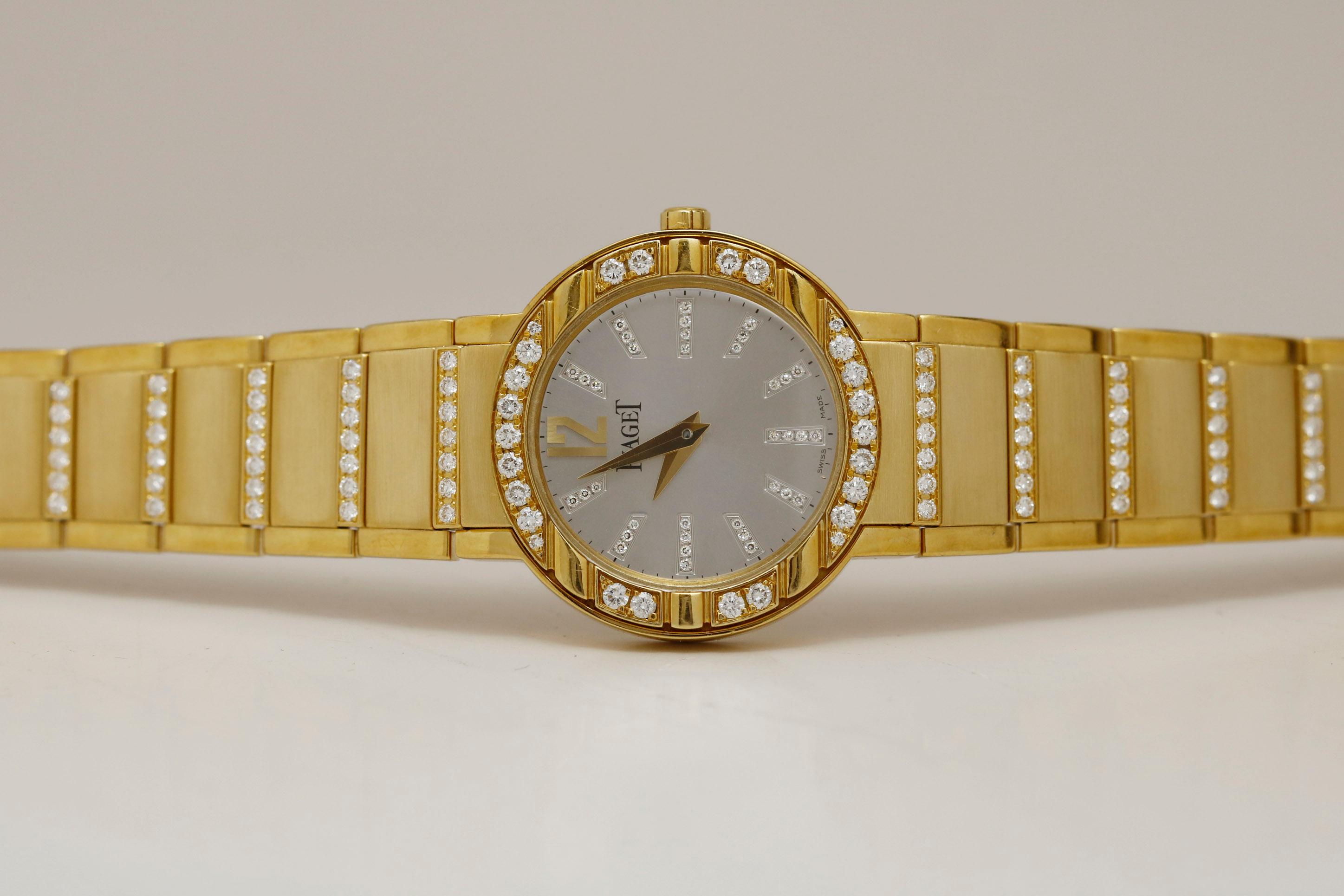 Piaget Polo Gold and Diamond Watch Ref P10141, circa 2005 4