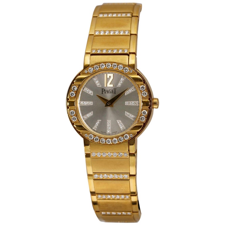 Piaget Polo Gold and Diamond Watch Ref P10141, circa 2005 For Sale at ...