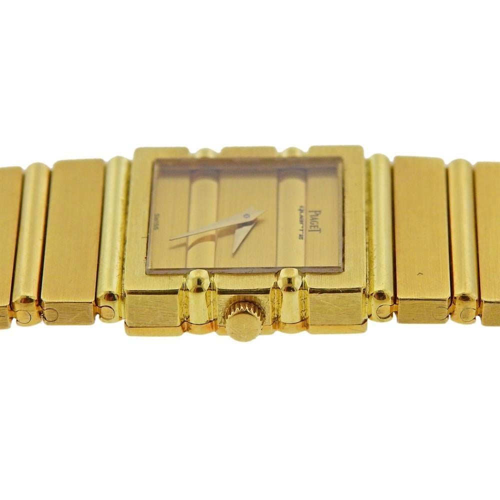 Piaget Polo Gold Watch 8131 C 701 In Excellent Condition In New York, NY